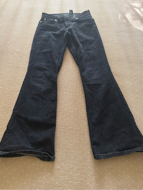 Dkny Denim - DKNY Black Flare Jeans - Classic Dark Wash